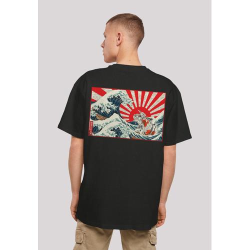 „T-Shirt F4NT4STIC „“Kanagawa Welle Japan““ Gr. 3XL, schwarz Herren Shirts T-Shirts Print“