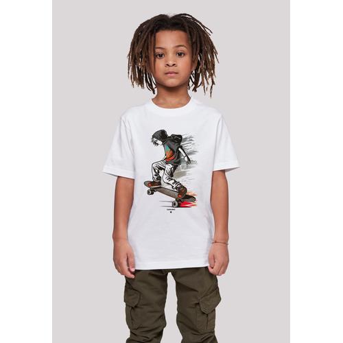 „T-Shirt F4NT4STIC „“Skateboarder““ Gr. 146/152, weiß Mädchen Shirts T-Shirts Print“