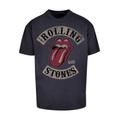 T-Shirt F4NT4STIC "PLUS SIZE The Rolling Stones Tour '78" Gr. L, blau (navy) Herren Shirts T-Shirts