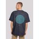 T-Shirt F4NT4STIC "Geometric Grau" Gr. 3XL, blau (navy) Herren Shirts T-Shirts Print