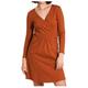Tranquillo - Women's Jersey-Kleid in Wickeloptik - Kleid Gr S rot