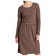 Tranquillo - Women's Tailliertes Jersey-Kleid Crew Neck - Kleid Gr L braun