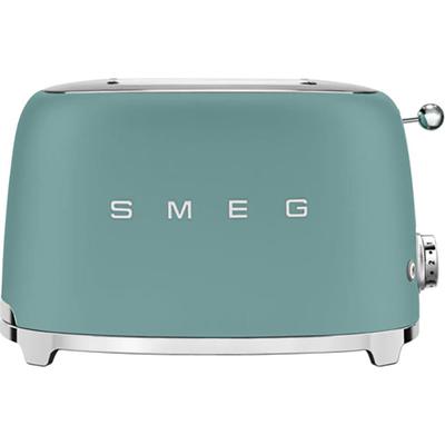 SMEG Toaster "TSF01EGMEU", grün (emerald grün matt), B:33cm H:20cm T:30cm, Toaster