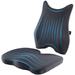 Blooming Back Support, Leather in Black | 3.2 H x 18 W x 14.5 D in | Wayfair B0B75KV4XN