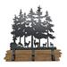 Millwood Pines Deers Wooden & Metal Rack w/ Hook Wood/Metal in Black/Brown | 16 H x 14 W x 1.5 D in | Wayfair FAA2363CDF3640E892A00F7B17335C98