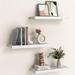 Latitude Run® Geovana 3 Piece Floating Shelf Wood in White | 1.38 H x 6.69 W x 14.96 D in | Wayfair 93394E4535794F549E7DF82A107F86D3