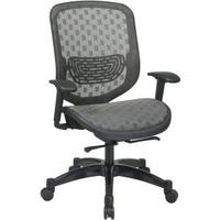 Office Star Executive Charcoal DuraFlex with Flow-Thru Technology Back and Seat Chair