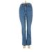 Madewell Jeggings - High Rise Boot Cut Boot Cut: Blue Bottoms - Women's Size 24 - Medium Wash