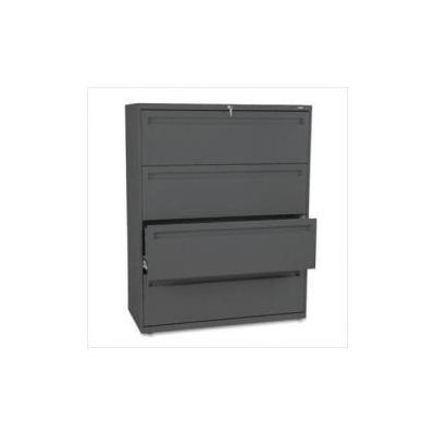 HON Company 700 Series Four-Drawer Lateral File 42w x 19-1/4d - Charcoal