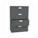 HON Company 600 Series Four-Drawer Lateral File 36w x19-1/4d - Charcoal