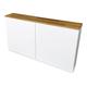 Ikea Besta Holzplatte aus Eichenholz - Deckplatte aus Massivholz für Besta Regal 120 x 22,2 x 1,9 cm