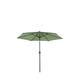 Parasol droit rond diamètre 3m - toile vert menthe