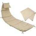 Replacement Cushion And Umbrella For Outdoor Hanging Lounge Chair For Chaise Hanging Hammock Chair (Khaki)