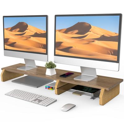 Fenge 42.5 Inch Monitor Stand Riser with Eco Cork Legs