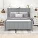 Full Platform Bed with Bookcase Headboard & 4 Drawers, Wooden Bedframe