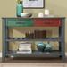 Console Sofa Table with 2 Storage Drawers and 2 Tiers Shelves