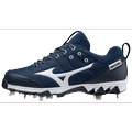 Mizuno 9-Spike Swift 7 Low Women s Metal Softball Cleat Size 9.5 Navy-White (5100)