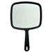 NuValu Handheld Mirror 6.1 x 7.3 Inches with 4.7 Inch Handle 2-Piece Set (1 Black 1 Red)