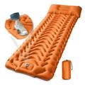 Sleeping Pad for Camping IsEasy Ultralight Inflatable Sleeping Pad for Camping Waterproof Camping Air Mattress with Built-in Foot Pump for Backpacking Hiking Tent Traveling