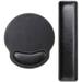 Leather Mouse Pad Wrist Support & Keyboard Leather Wrist Pad Combo Set â€“ Durable Ergonomic Anti Slip Base Rest Support - Black