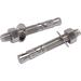 Bolt Dropper 1/2 x3-3/4 Stainless Wedge Anchor (5 Pack) - Heavy Duty 304 Stainless Steel for Secure Fastening