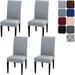 Dining Room Chair Covers Slipcovers Set of 4 Spandex Super Fit Stretch Removable Washable Kitchen Parsons Chair Covers Protector
