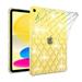 Dteck for Samsung Galaxy Tab S8 Case Galaxy Tab S7 Case Slim Lightweight Yellowing Resistant Transparent Back Cover with Bling Diamond for Galaxy Tab S8/S7 11 inch Clear