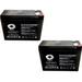SPS Brand 12V 10Ah Replacement Battery (SG12100T2) for Casil 12100 (2 Pack)