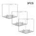 Baseball Display Case Holder Box Uv Protected Acrylic Cube Square Clear