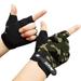 YUEHAO accessories Men Antiskid Cycling Bike Gym Fitness Sports Half Finger Gloves Gloves Mittens Camouflage L