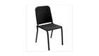 National Public Seating 8210 Melody Stack Chair Black with Black Frame