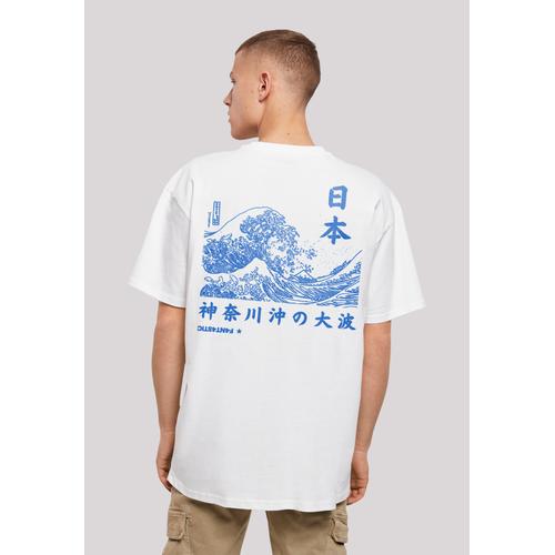„T-Shirt F4NT4STIC „“Kanagawa Welle““ Gr. XXL, weiß Herren Shirts T-Shirts Print“
