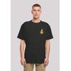 T-Shirt F4NT4STIC "Rubber Duck Wizard OVERSIZE TEE", Herren, Gr. M, schwarz, Obermaterial: 100% Baumwolle, casual, oversize, Rundhals, Kurzarm ohne Bündchen, Shirts, Print