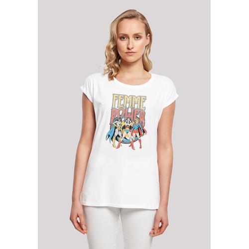 „T-Shirt F4NT4STIC „“DC Comics Superhelden Wonder Woman Femme Power““ Gr. XL, weiß Damen Shirts Jersey Print“
