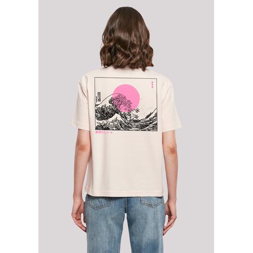 „T-Shirt F4NT4STIC „“Kanagawa Wave““ Gr. L, pink Damen Shirts Jersey Print“