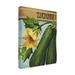 August Grove® Remley Seed Packets 19 - Zuchinni On Canvas by Debbi Wetzel Print Canvas, Cotton in Blue/Green/Yellow | 19 H x 14 W x 2 D in | Wayfair