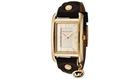 Michael Kors Watch Women's Gold Dial Brown Leather MK2166