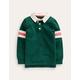 Appliqué Rugby Shirt Green Boys Boden