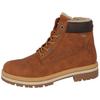 Winterboots TOM TAILOR, Herren, Gr. 46, braun (nussbraun, kombiniert), Lederimitat, Textil, sportlich, Schuhe, mit gepolstertem Schaftrand