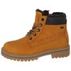Winterboots TOM TAILOR, Kinder, Gr. 30, bunt (camelfarben, dunkelbraun), Lederimitat, Textil, sportlich, Schuhe, mit weich abgepolstertem Schaftrand