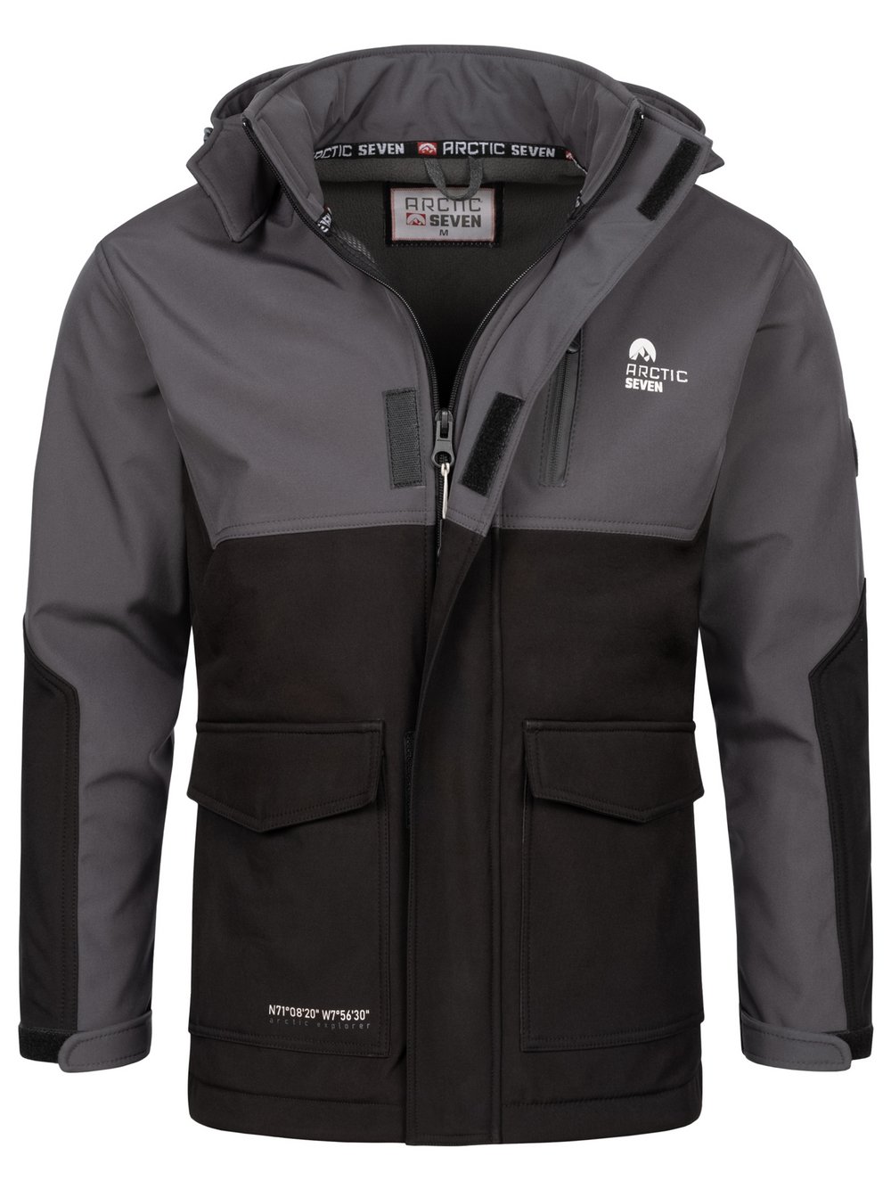 Arctic Seven Softshelljacke Herren grau, XL Image