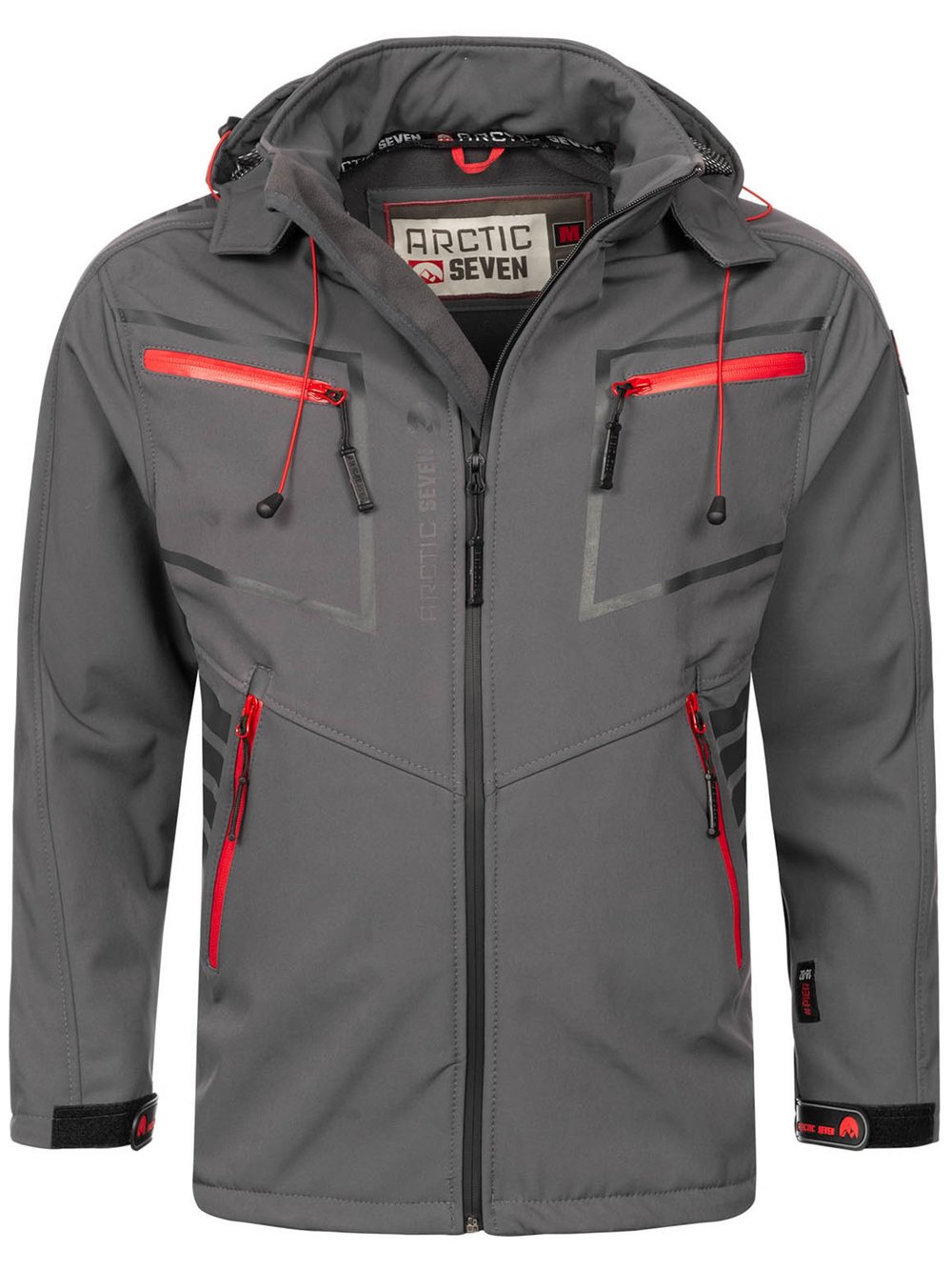 Arctic Seven Softshelljacke Herren grau, L Image