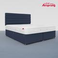 Airsprung Super King Size Pocket 800 Memory Mattress With 2 Drawer Midnight Blue Divan