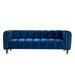 Modern Velvet Sofa for Living Room, 83.07"Long Upholstered Sofa Couch with Metal Legs, 3-Seater Loveseat for Bedroom