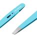 MR.GREEN Eyebrows Tweezers Colorful Beauty Fine Hairs Puller Makeup Tools Stainless Steel Slanted Eye Brow Clips Removal (Blue)