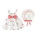 Sleeveless Princess Dresses Hat B aby Girls Outfits Dot K ids Toddler Bow Girls Outfits&Set Home B aby Teens Clothes for Girls Fall