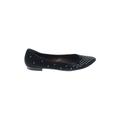 Attilio Giusti Leombruni Flats: Slip On Chunky Heel Casual Black Shoes - Women's Size 38.5 - Round Toe