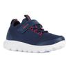 Sneaker GEOX "J SPHERICA BOY", Kinder, Gr. 31, blau (navy, rot), Synthetik, Textil, casual, Schuhe, mit Wechselfußbett, Freizeitschuh, Halbschuh, Schnürschuh
