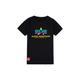 T-Shirt ALPHA INDUSTRIES "ALPHA Kids - T-Shirts Basic T Metal Kids/Teens" Gr. 12, rot (black, metal red) Mädchen Shirts T-Shirts