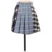 Hollister Casual A-Line Skirt Mini: Blue Plaid Bottoms - Women's Size 2X-Small